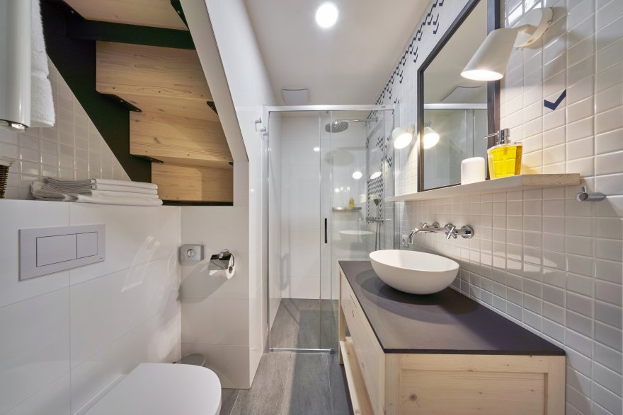 Apartmán s dvěma ložnicemi a finskou saunou