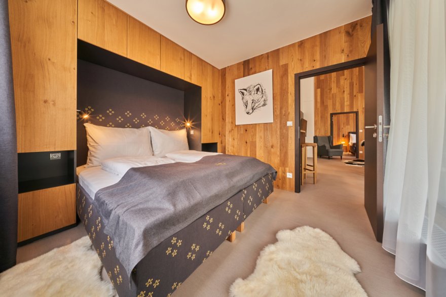 Apartmán s čtyřmi ložnicemi, finskou saunou a vířivkou